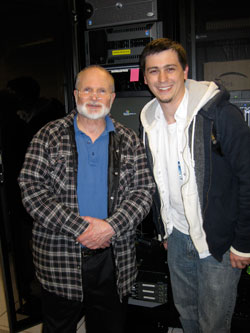 J. Scott Williams and I in the 32nd Street Machine Room (March 2, 2012)