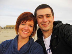 Samantha and I in Seaside, OR (Feb 2012)